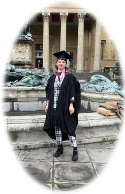 a photo of Ellie at graduation